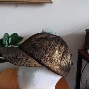 Cato Black and Gold Women's Hat NWT